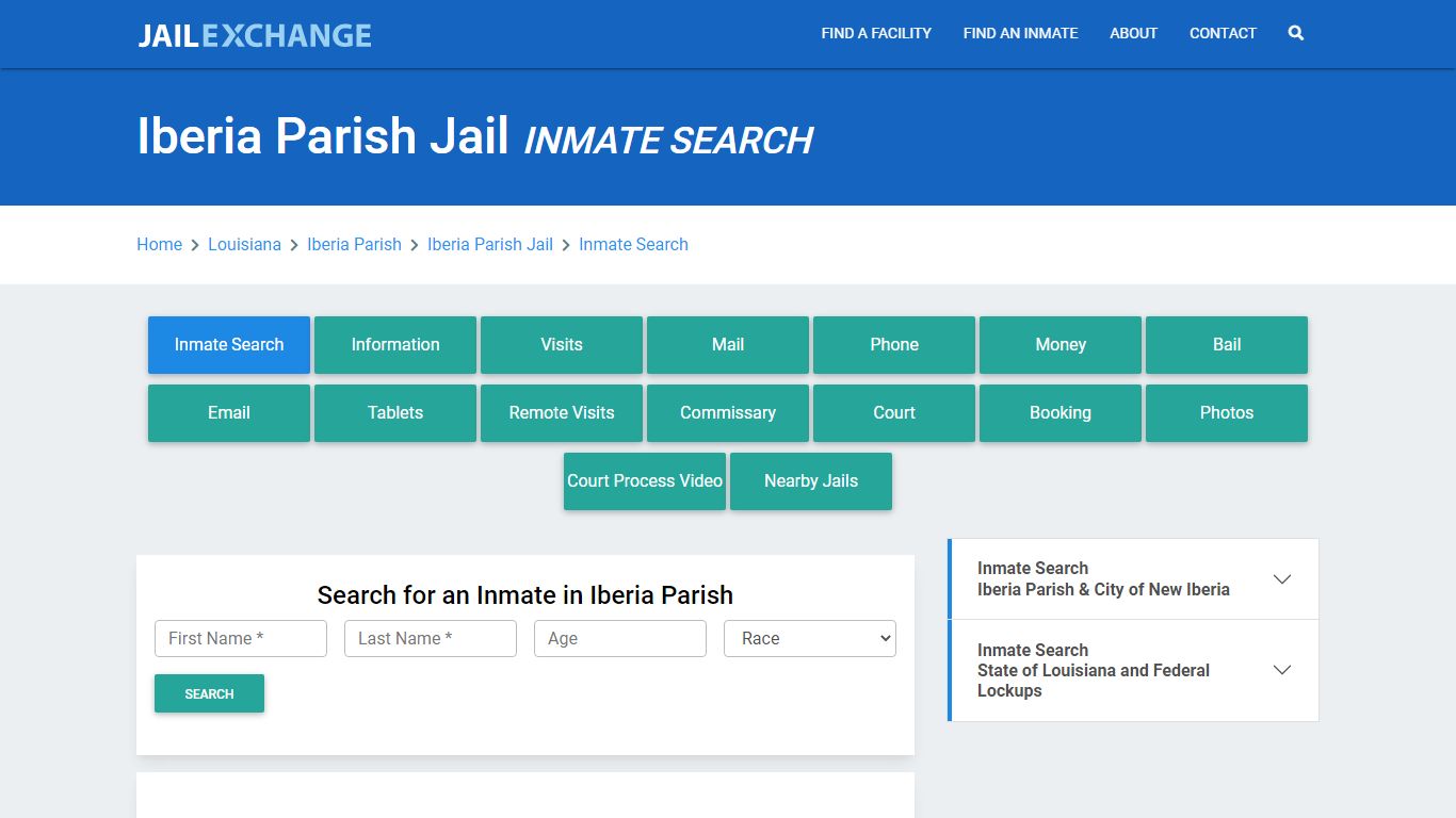 Iberia Parish Jail, LA Inmate Search: Roster & Mugshots - Jail Exchange